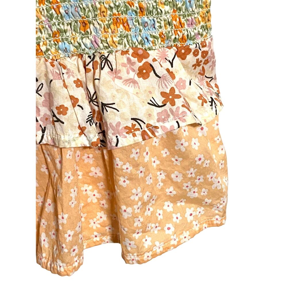 American Eagle Mini Skirt S Boho Tiered Cottage Prairie Coquette Patchwork Smock - Picture 3 of 7